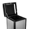 Alpine Industries 40 Gal. All-Weather Outdoor Commercial Trash Can with Lid 471-40-SIL - alternate 5
